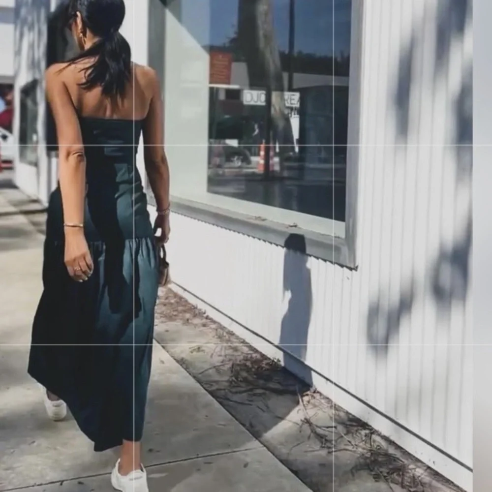 Zara Topstitched Midi Dress - Picture 4 of 17